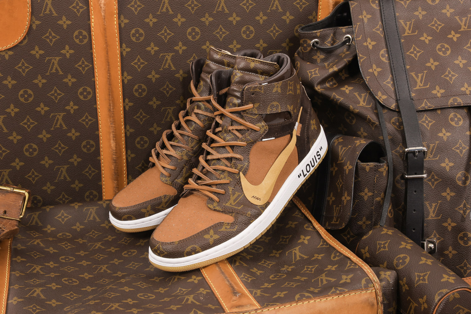 Off Louis Air Jordan 1 Ceeze